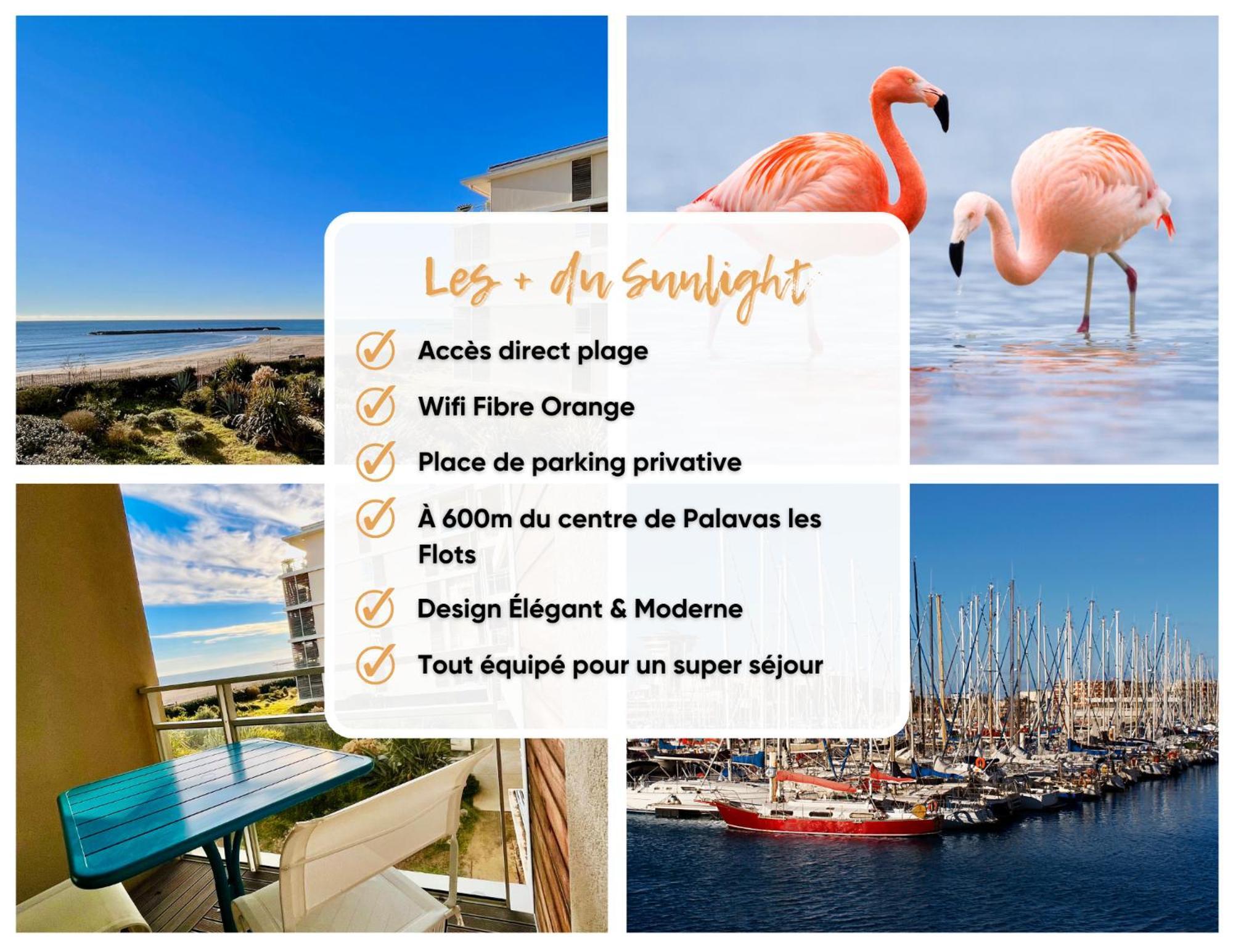 Le Sunlight - T2 Bord De Mer, Parking Palavas-les-Flots Dış mekan fotoğraf